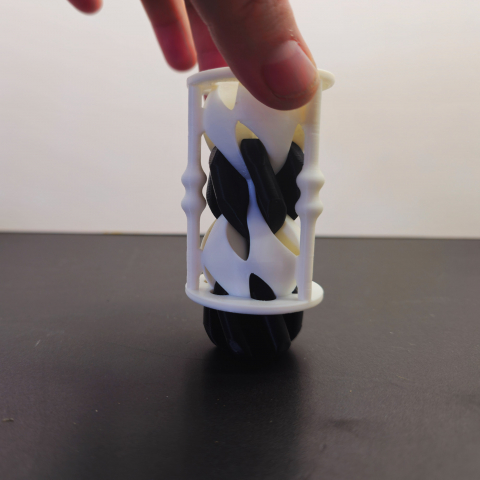 Clepsidră Antistres 3D – Efect Vizual Inovator White&Black [6]