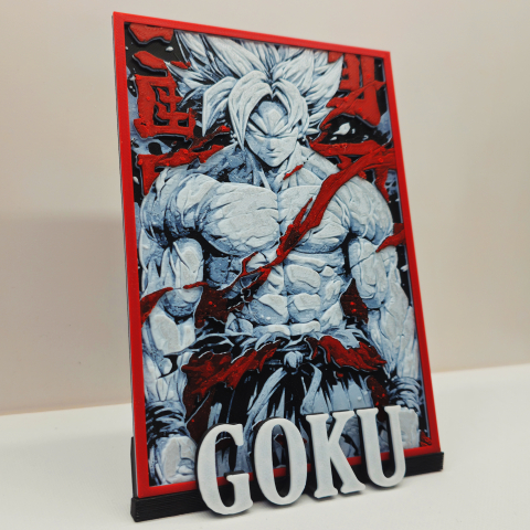 Goku- Tablou in relief [7]