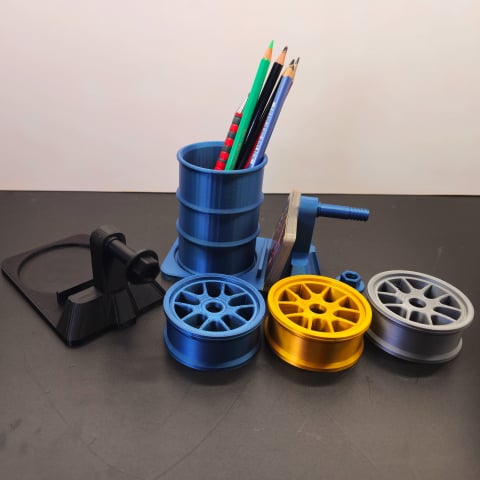Suport de Pixuri 3D pentru Service Auto Blue-Gold [9]