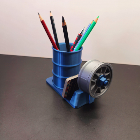 Suport de Pixuri 3D pentru Service Auto Blue-Silver [3]