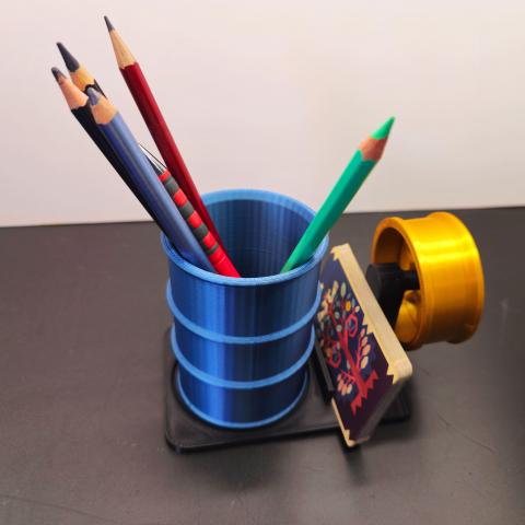 Suport de Pixuri 3D pentru Service Auto Black-Gold [7]