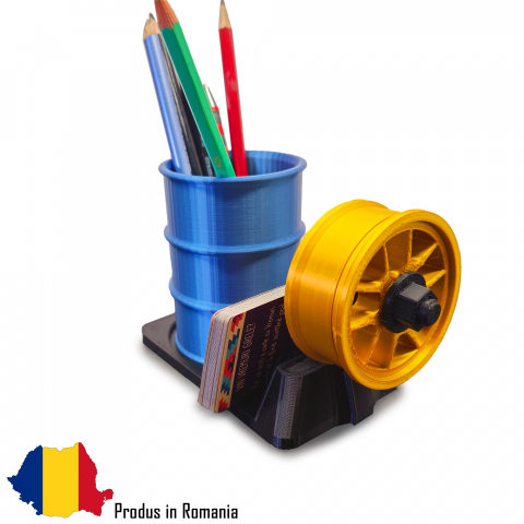 Toate Produsele - Suport de Pixuri 3D pentru Service Auto Black-Gold