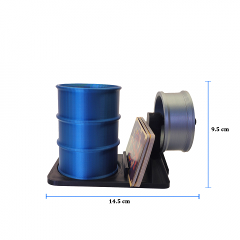 Suport de Pixuri 3D pentru Service Auto Black-Silver [1]