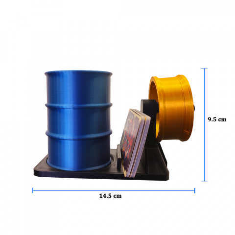 Suport de Pixuri 3D pentru Service Auto Black-Gold [2]