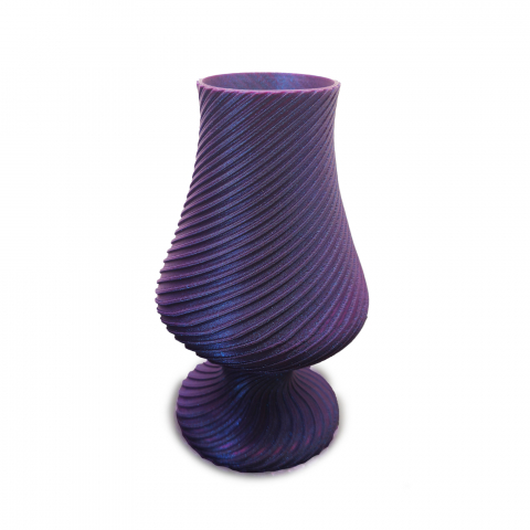 Toate Produsele - Vază Decorativă în Formă de Pocal– Design Unic cu Efect Spiralat