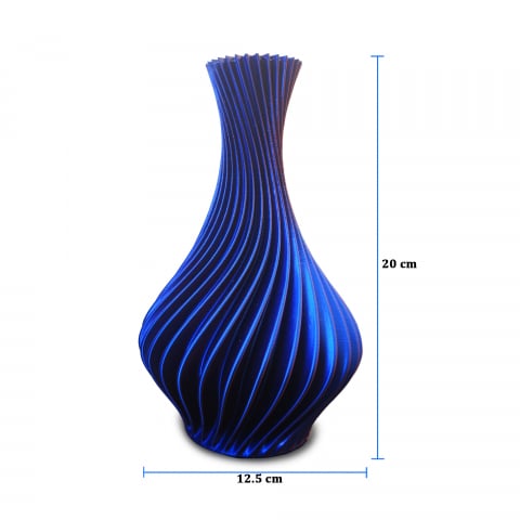Vază Decorativă Spirală 3D – Design Unic cu Efect în Relief [1]