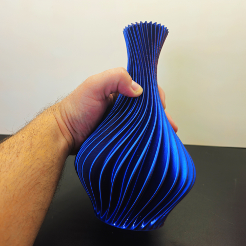 Vază Decorativă Spirală 3D – Design Unic cu Efect în Relief [3]