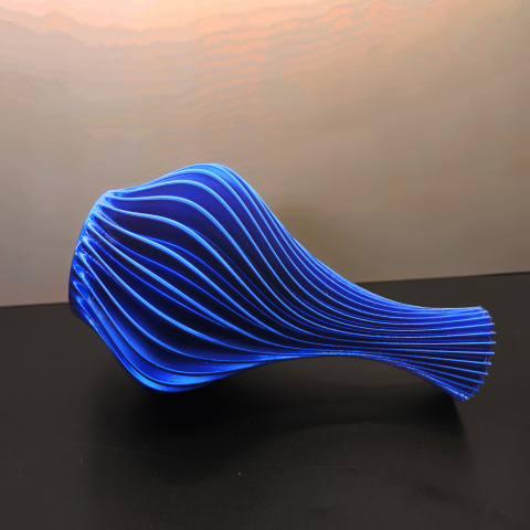 Vază Decorativă Spirală 3D – Design Unic cu Efect în Relief [2]