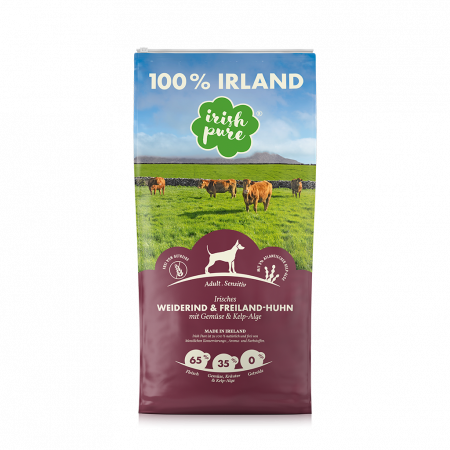 Irish Pure - Irish Pure cu vita irlandeza crescuta pe pasune, pui irlandez crescut liber, legume & alge Kelp