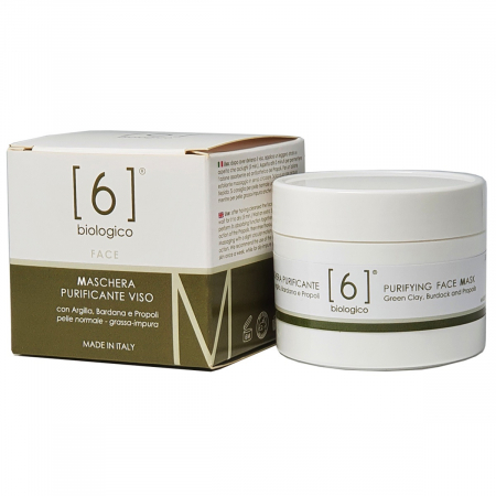 Tratament facial - Masca de fata purifianta cu Argila Verde, Brusture, Miere si Propolis, pentru ten gras, 50ml