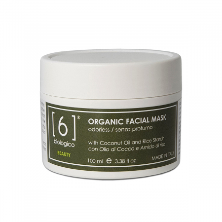 Crema de fata - Mască Facială Organică fără Miros cu Ulei de Cocos și Amidon de Orez – Catifelare, Hidratare și Piele Purificată, 100 ml
