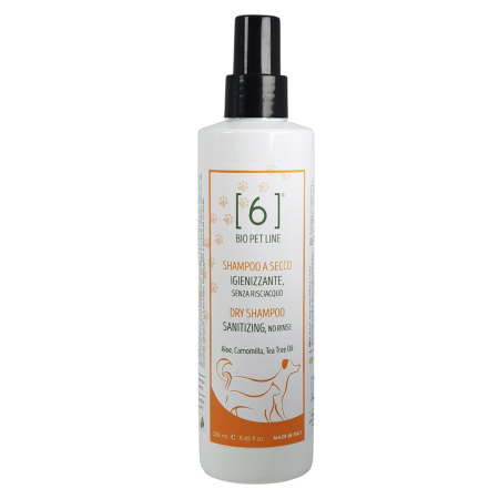 Pet - Șampon Natural Uscat Igienizant cu Aloe și Ulei de Arbore de Ceai