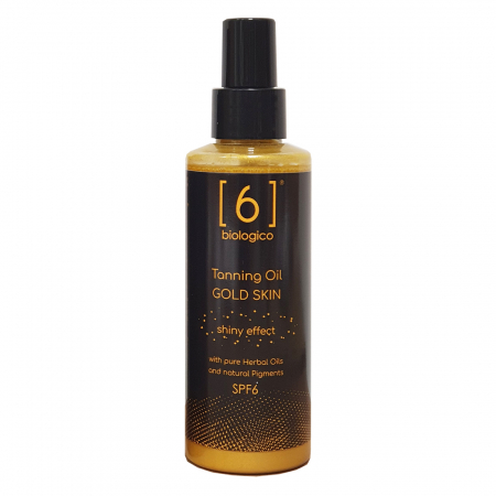 Corp - Ulei de Bronzare cu Efect Sclipitor pentru Piele Aurie – SPF6, Bronz Rapid și Strălucitor – Vegan