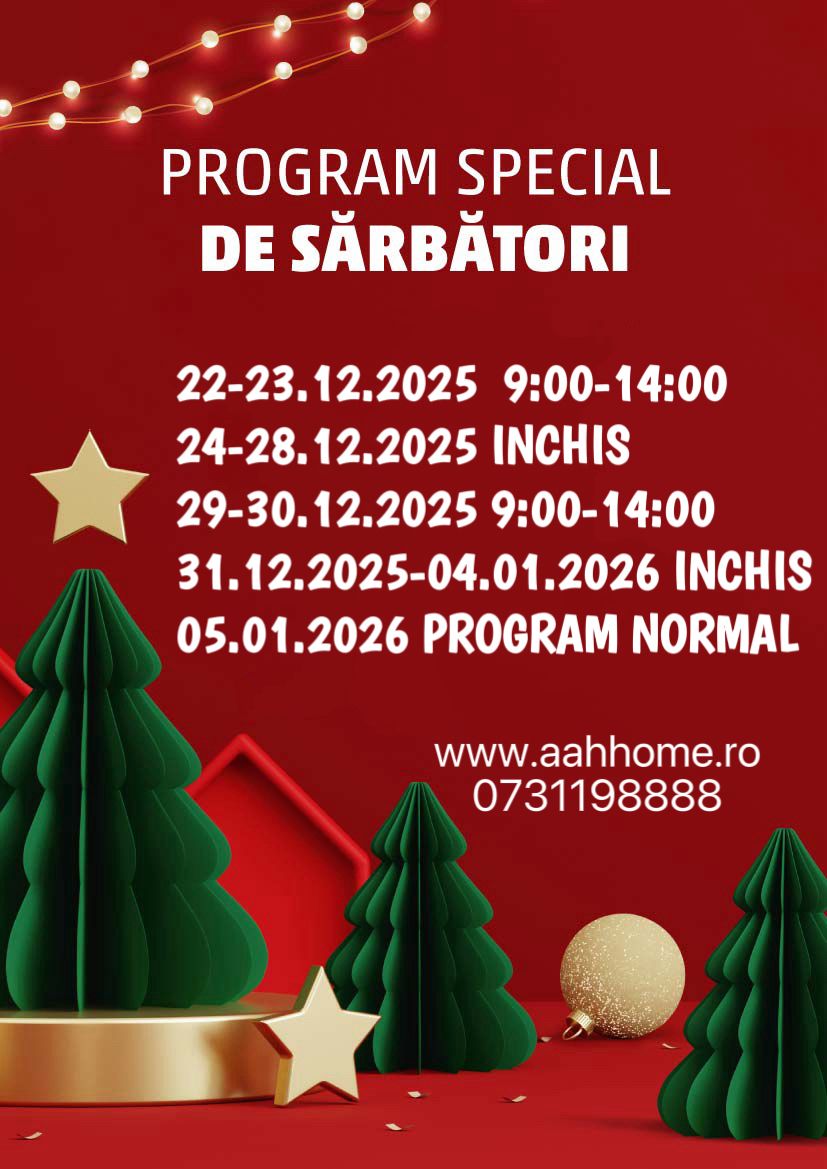 Program de sărbători – AAH Home