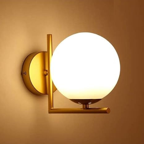 Aplică de perete 2335/1 – design modern aurit cu abajur din sticlă mată [3]