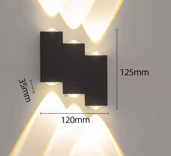 Aplică Exterior LED 619525 Neagră Geometrică IP65 36W [4]