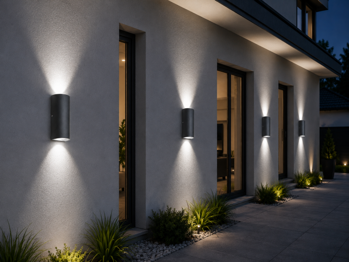 Aplica Exterior LED SZ-2738 Alb/Negru cu Iluminare Sus-Jos [2]