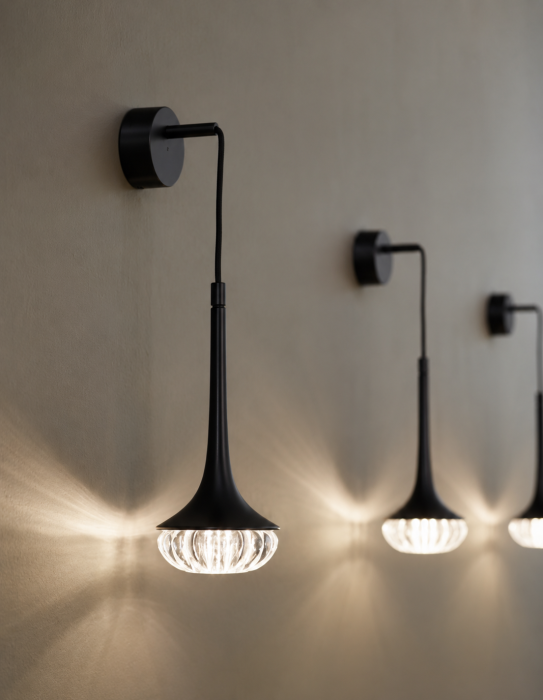 Aplica W2125/1 BK, LED G4 inclus 3W, reglabilă 20x45 cm, metal negru [2]