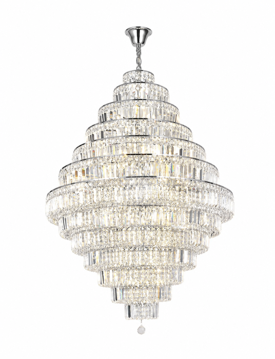 Candelabru 809 cu 56 becuri E14, finisaj crom și decorațiuni tip cristal [2]