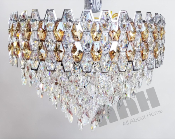 Candelabru 8805/CH Crom Lucios cu Cristal K9 Design Circular [2]