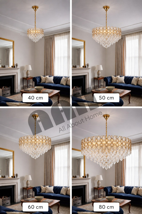 Candelabru 8805 Auriu cu Cristal K9 Design Circular Elegant [2]