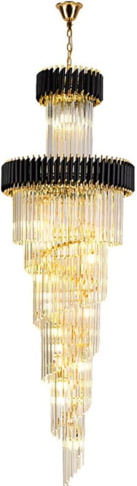 Candelabru Luxury 98142 Auriu cu Cristale K9 și 29 Socluri E14 60x180 cm [3]
