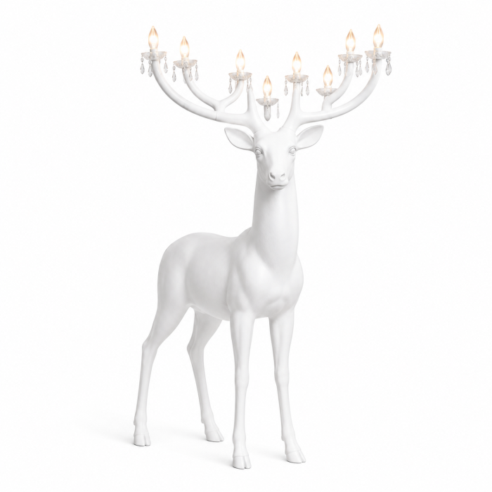Lampadar L2090 Cerb alb cu 10 becuri E14 [2]