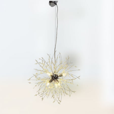 Lustră 2403/350 CH Modernă din Metal și Acril – 6 LED-uri G9, Crom Elegant [1]