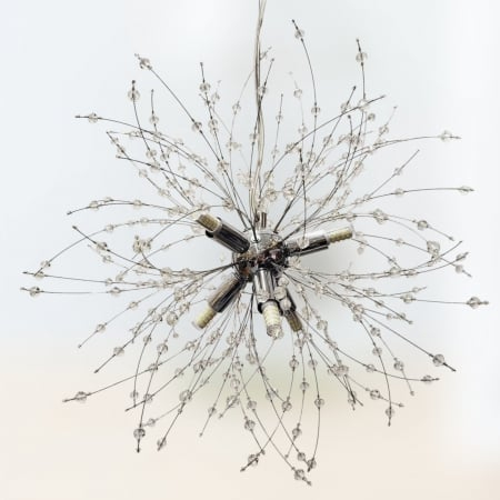 Lustră 2403/350 CH Modernă din Metal și Acril – 6 LED-uri G9, Crom Elegant [3]