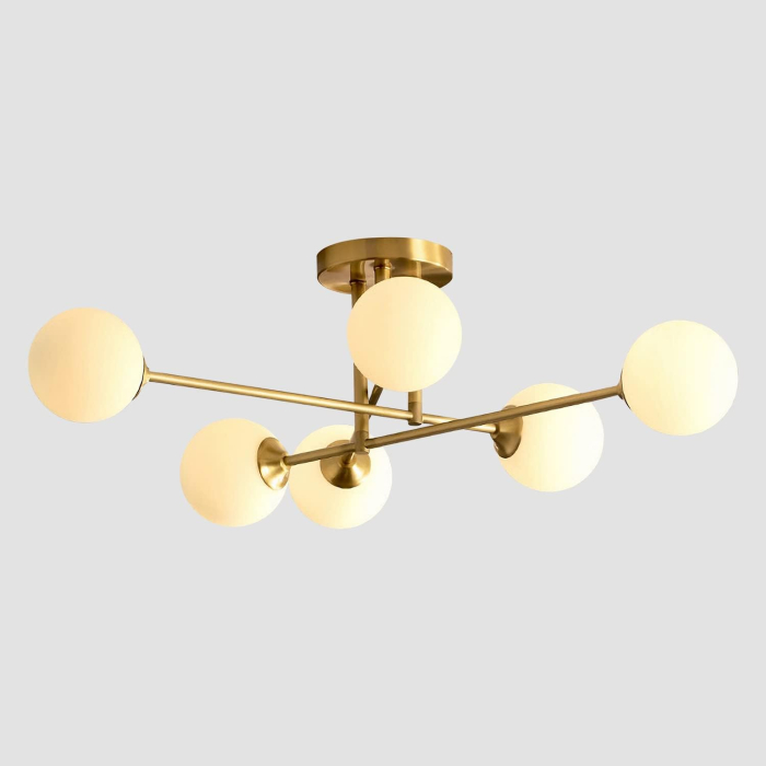 Lustra 5045/6 GD – design elegant, 6 brațe, auriu + alb, iluminat clasic-modern [3]