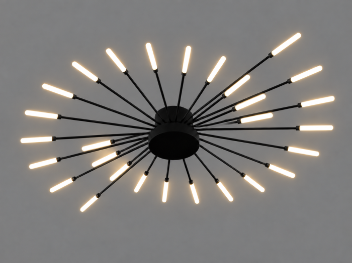Lustră aurie 8312/28 din metal și acril, cu 28 de becuri LED G4 [2]