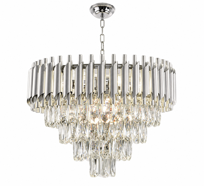 Lustră 98142/500 CH cu cristale K9 și finisaj argintiu elegant [2]
