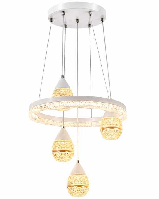 Lustra LED 1779/5 – 80W, metal + acril, înălțime reglabilă, 3 tipuri de lumină [3]