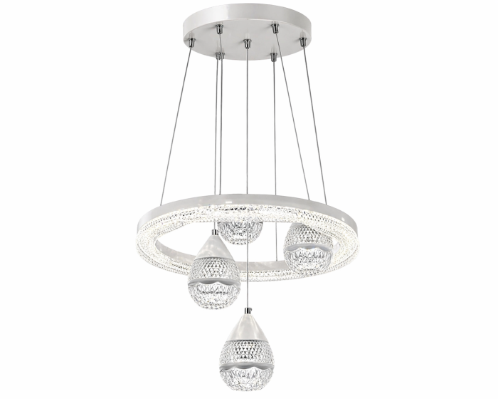 Lustra LED 1779/5 – 80W, metal + acril, înălțime reglabilă, 3 tipuri de lumină [5]