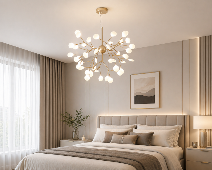 Lustră LED Clara D123, 27xG4, 80W, metal și sticlă, 100x100x60 cm – modernă și elegantă [2]