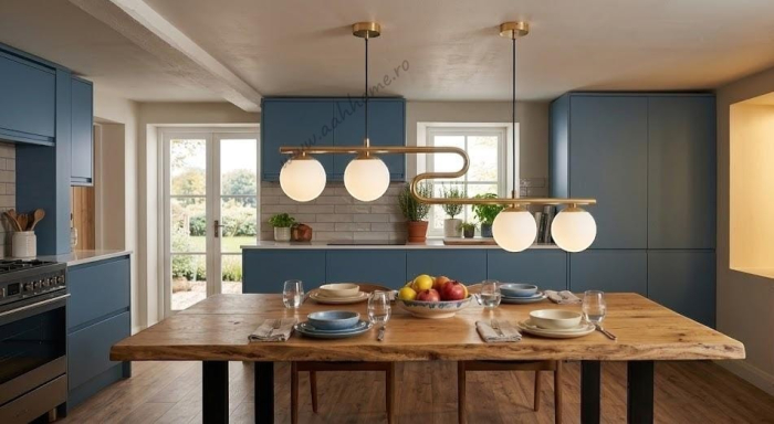 Lustra moderna 2617/4 aurie tip S cu 4 globuri L85 cm [2]