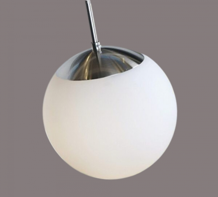 Lustră suspendată 2403/3, 3 pendule sticlă alb mat, înălțime reglabilă [6]