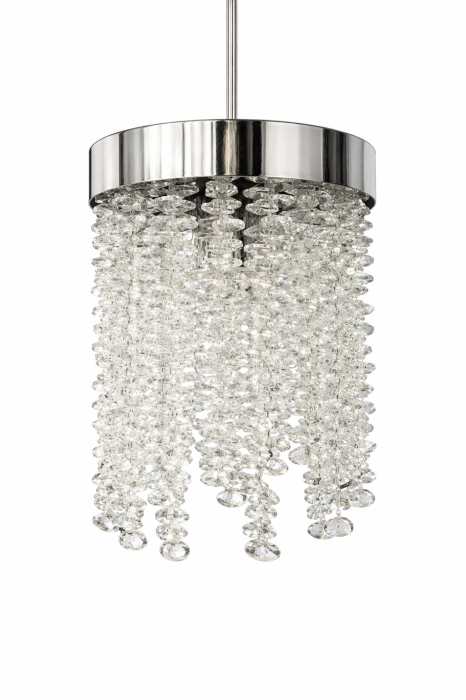Pendul 6116/1 – corp de iluminat elegant cu franjuri din sticlă, E27, metal auriu sau argintiu [2]