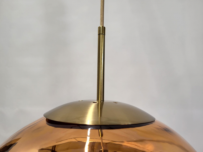 Pendul sticlă roz metalizat 3146/360, Ø36 cm, înălțime reglabilă [6]