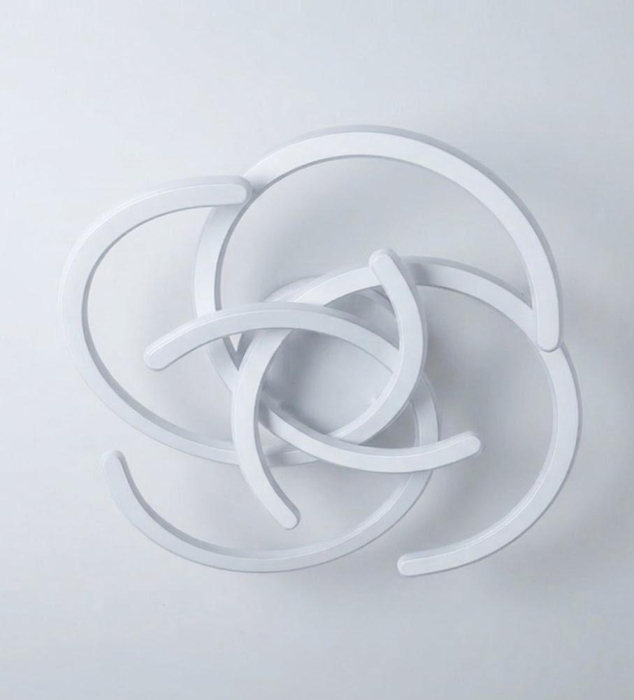 Plafonieră 5122/4 LED albă, design modern, 4 surse de lumină, 3 culori, 4x72W [2]