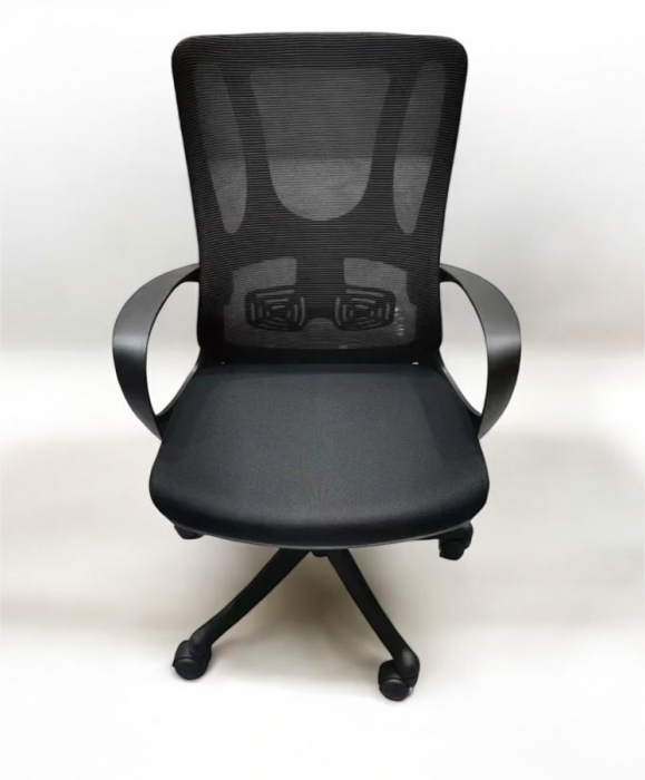 Scaun ergonomic 285B negru - spătar din plasă și înălțime reglabilă [2]