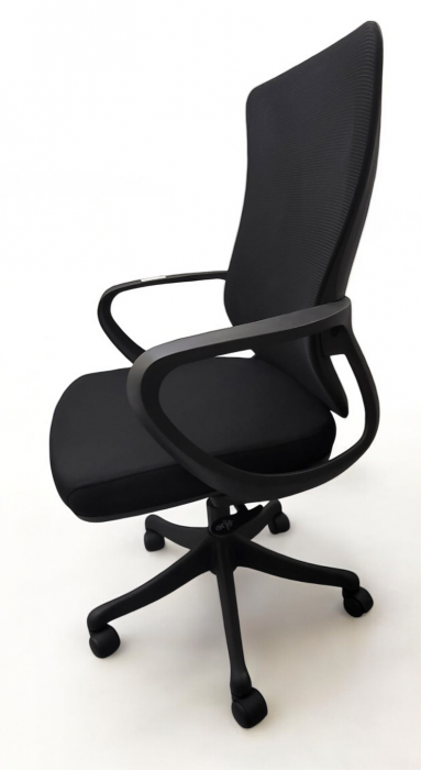 Scaun ergonomic 285B negru - spătar din plasă și înălțime reglabilă [4]