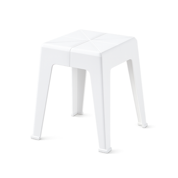 Scaun 826 alb, plastic durabil, 45x29 cm, interior/exterior [2]