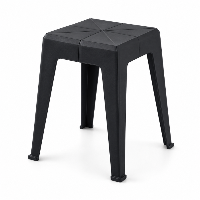 Scaun 826 negru, plastic durabil, 45x29 cm, interior/exterior [2]