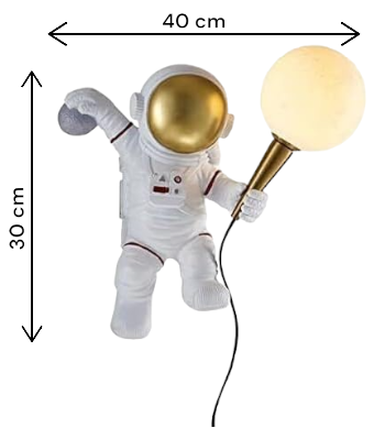 Aplica 1403/1W astronaut din rășină, G9 inclus, 40x30 cm, design creativ pentru copii [3]