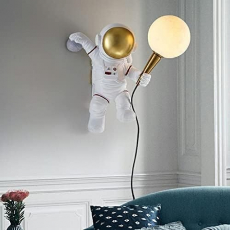 Aplica 1403/1W astronaut din rășină, G9 inclus, 40x30 cm, design creativ pentru copii