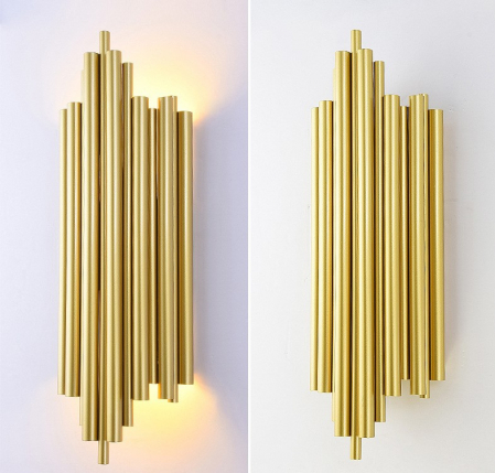 Aplica 2011A GD 2xE14, 18x50 cm, design clasic-modern, auriu [1]