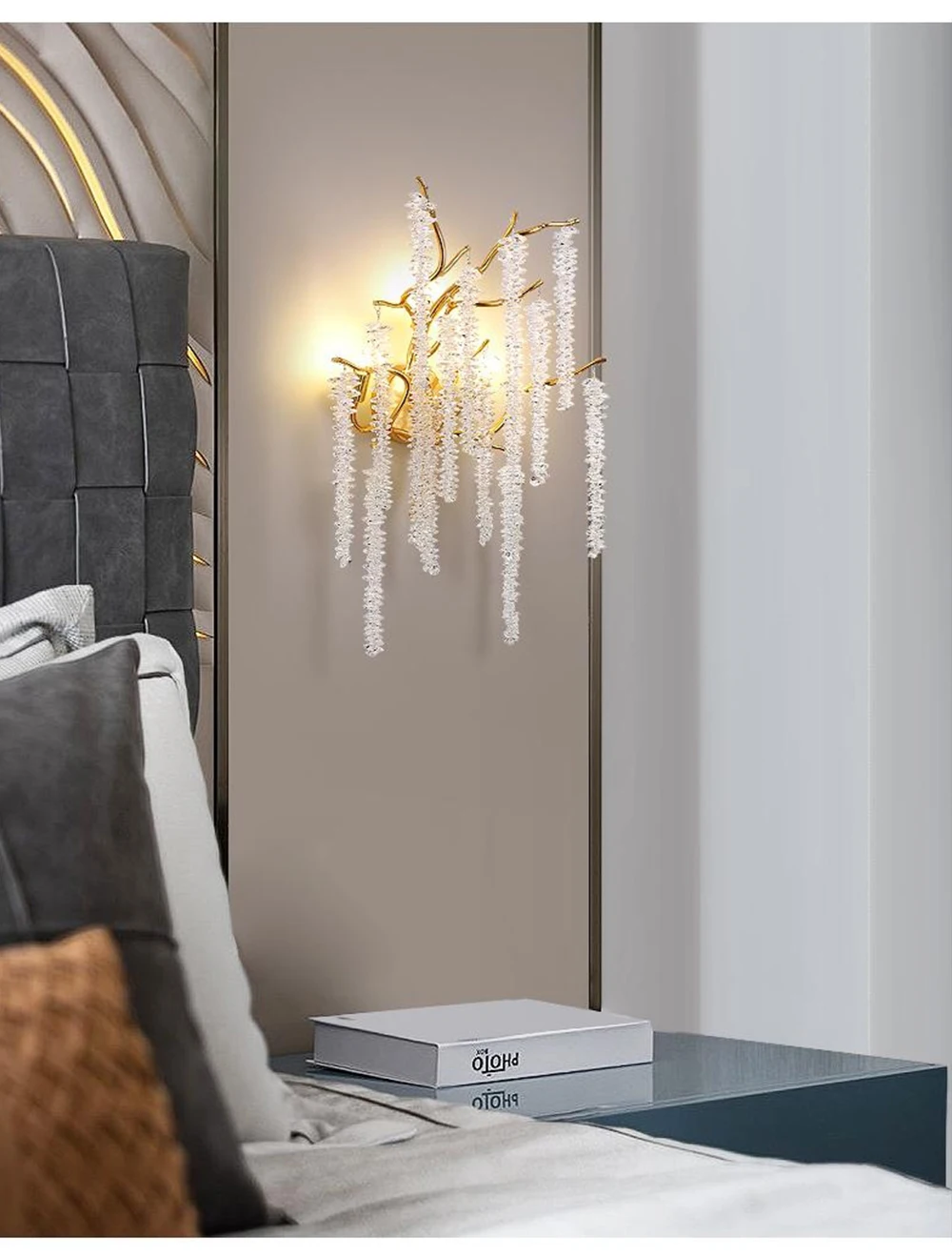 Aplica 6106/2W metal auriu și acril, 3xE14, design modern [1]