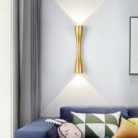 ILUMINAT EXTERIOR - Aplica LED 619529 – Aluminiu Auriu, IP65, Interior & Exterior