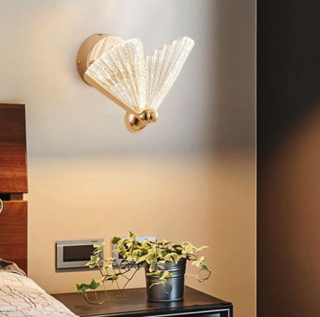 Aplica 985/1 GD fluture aurie, LED cu lumină caldă/rece/neutră, design elegant